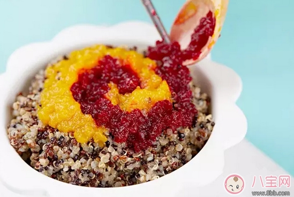 宝宝|给宝宝辅食加点谷物 甜菜南瓜藜麦饭