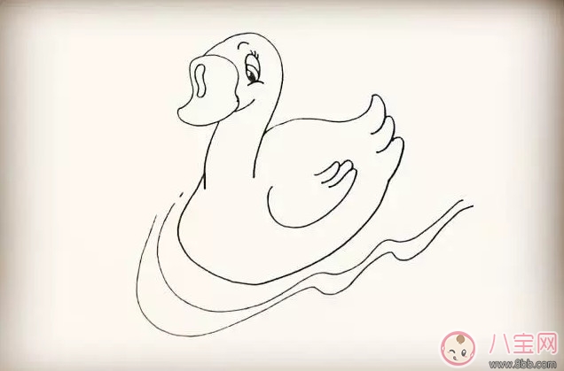 简笔画|教宝宝简笔画小鹅 小鹅简笔画