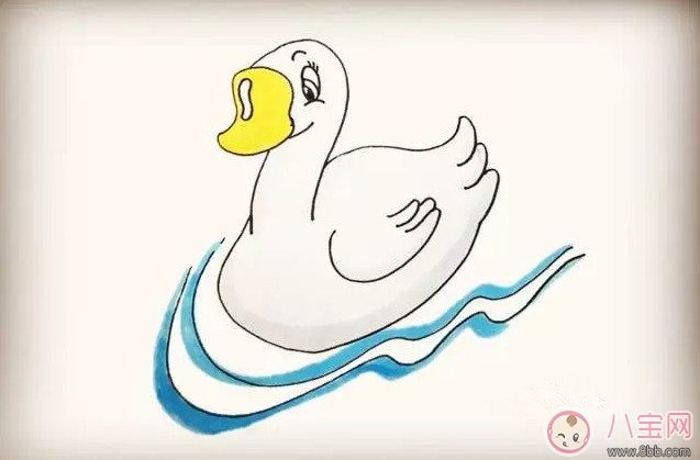 简笔画|教宝宝简笔画小鹅 小鹅简笔画