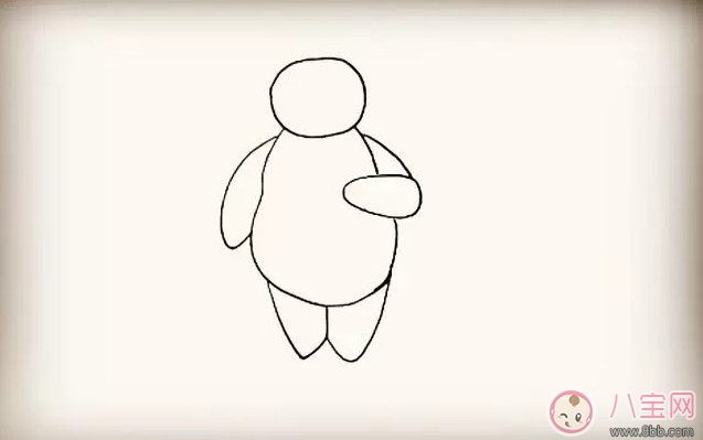 简笔画|超能陆战队大白简笔画 宝宝简笔画