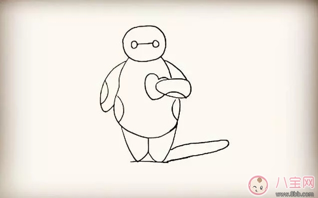 简笔画|超能陆战队大白简笔画 宝宝简笔画