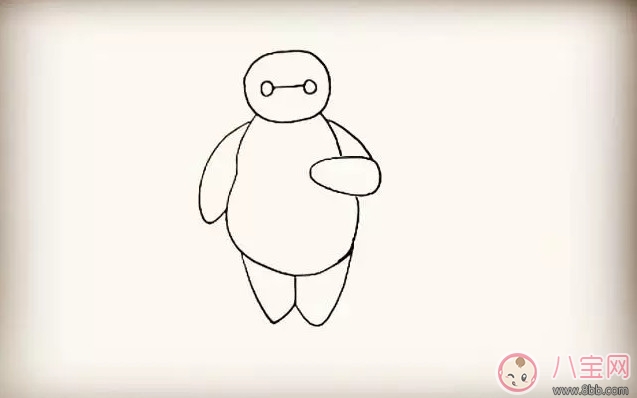 简笔画|超能陆战队大白简笔画 宝宝简笔画