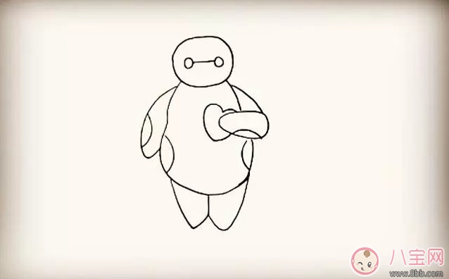 简笔画|超能陆战队大白简笔画 宝宝简笔画