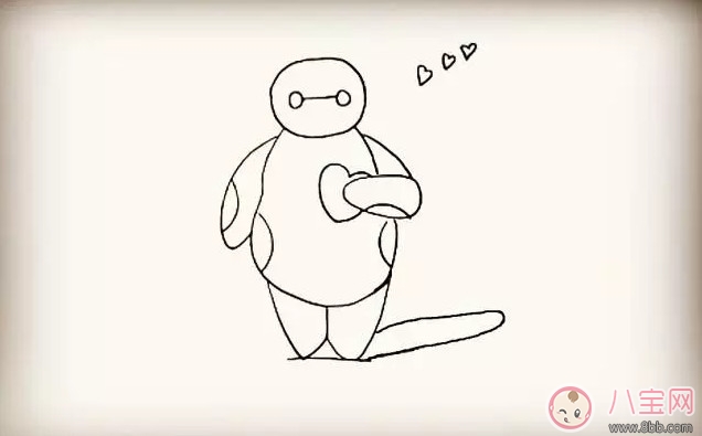 简笔画|超能陆战队大白简笔画 宝宝简笔画