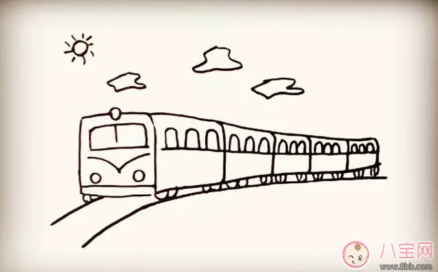 火车|儿童简笔画 小火车简笔画