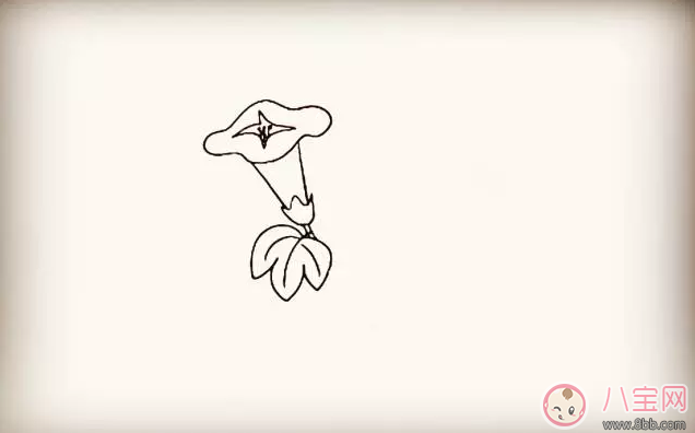 牵牛花|儿童简笔画 简笔画牵牛花喇叭花