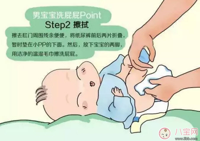 私处|新生儿男宝宝私处清洗图解 男宝宝私处护理注意事项