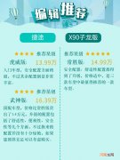 配置丰富/续航出众 捷途X90 子龙版购车手册