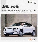 上涨7500元 Mustang Mach-E特别版售价调整优质