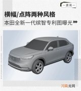 横幅/点阵两种风格 本田缤智专利图曝光优质