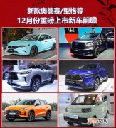 新奥德赛/型格等 12月重磅上市新车前瞻优质
