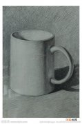 素描陶瓷茶杯