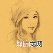 年轻女性素描头像简写