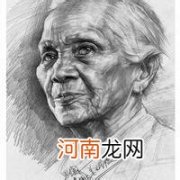 素描来年女性的四分之三面的刻画