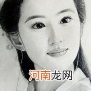 明星素描头像刘亦菲