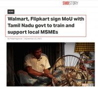 沃尔玛Flipkart与泰米尔纳德邦签署合作协议