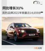 同比增长31% 宾利品牌2021年销量达14,659台