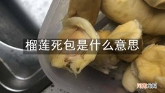榴莲死包是什么意思
