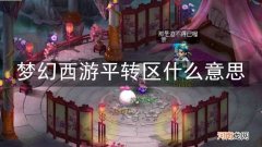 梦幻西游平转区什么意思