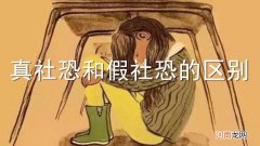 真社恐和假社恐的区别