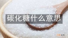 碳化糖什么意思
