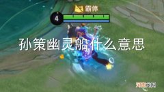 孙策幽灵船什么意思