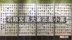 石鼓文是大篆还是小篆
