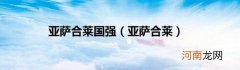 亚萨合莱 亚萨合莱国强