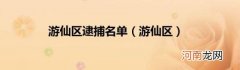 游仙区 游仙区逮捕名单