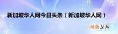 新加坡华人网 新加坡华人网今日头条