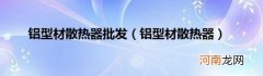 铝型材散热器 铝型材散热器批发