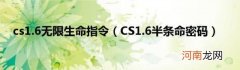 CS1.6半条命密码 cs1.6无限生命指令