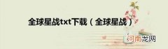 全球星战 全球星战txt下载