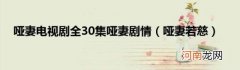 哑妻若慈 哑妻电视剧全30集哑妻剧情