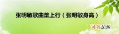 张明敏身高 张明敏歌曲垄上行