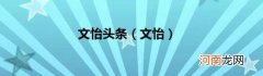 文怡 文怡头条