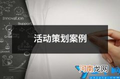 活动策划案例 活动案例