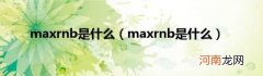 maxrnb是什么 maxrnb是什么