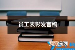 员工表彰发言稿 表彰总结发言稿