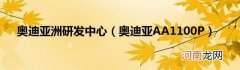 奥迪亚AA1100P 奥迪亚洲研发中心