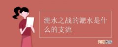 淝水之战的淝水是 淝水之战是什么江的支流