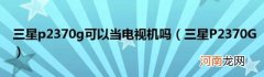 三星P2370G 三星p2370g可以当电视机吗