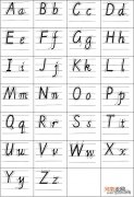 26个英文字母大小写书写技巧 英文字母怎么写