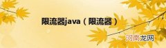 限流器 限流器java