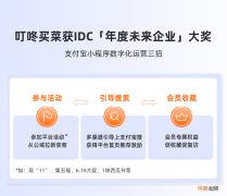 叮咚买菜摘获IDC年度未来企业支付宝“搜索+收藏”是决胜密码