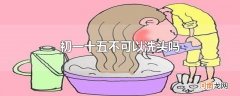 初一十五不可以洗头吗