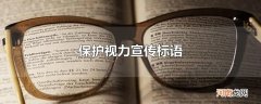保护视力宣传标语