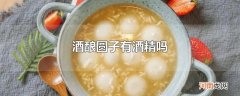 酒酿圆子有酒精吗