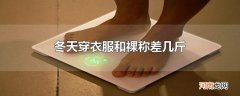冬天穿衣服和裸称差几斤