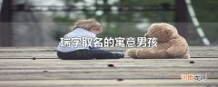 瑞字取名的寓意男孩